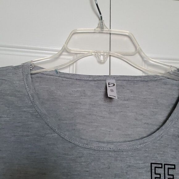 Style 5 "Fearless" Crop Top Grey Long Sleeves Sz Small - Picture 5 of 7